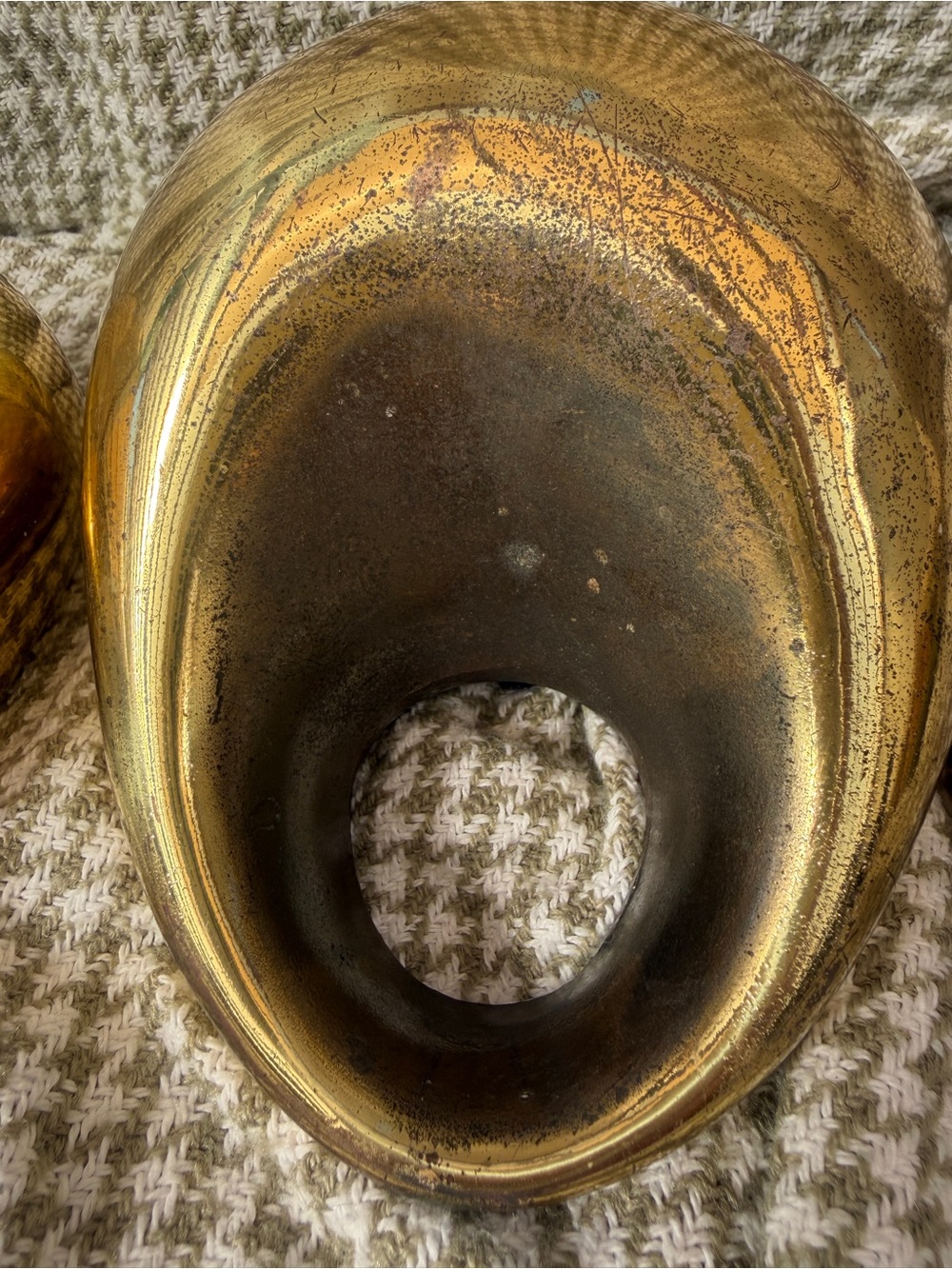 Pair of Ben Seibel Brass Plated Orb Bookends Marked, 1950s - Picture 7 of 15